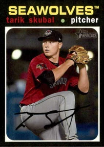 2020 Topps Heritage Minors #126 Tarik Skubal Erie SeaWolves Baseball  - Bild 1 von 2
