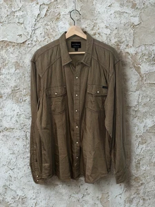 Lucky Brand Men's Long Sleeve Western Pearl Snap Shirt Sz. XL Western EUC - Picture 1 of 9