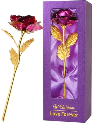 Elegante regalo rosa púrpura para mujer - perfecto para cumpleaños y ocasiones especiales Foto 1 de 4