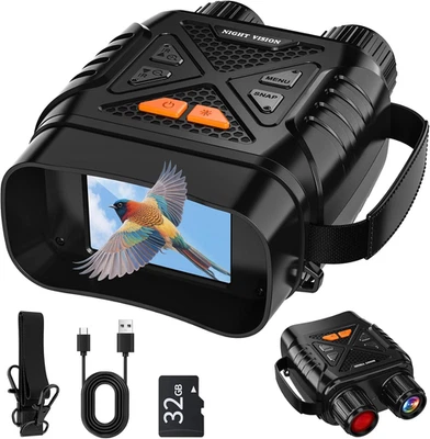 Visore Notturna, 2.8"HD Display, 10X Digitale Zoom 7-Livelli Infrarossi, 800M Vi - Immagine 1 di 4