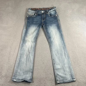 Pantalones de mezclilla Rock Revival para hombre talla 32 Jobe Boot azul - Imagen 1 de 17