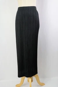 ISSEY MIYAKE Black Pleats Skirt 232 9666 - Picture 1 of 5