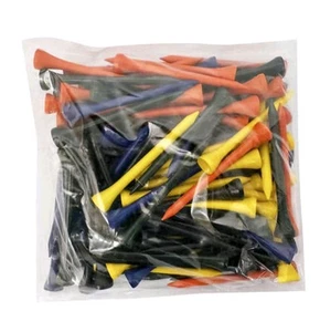 NEW!! 2.75" Wood Tee Professional Golf Tees 2 3/4" 100 pcs. Assorted Colors - Picture 1 of 5