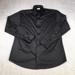 Collars & Co Hemd mit Kragen Herren XL schwarz Knopfleiste Langarm Stretch - Bild 1 von 13