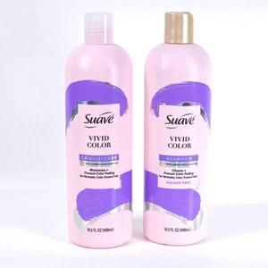 Suave VIVID COLORS Sulfate Free SHAMPOO & CONDITIONER Pack Amino Acids 16.5 oz - Picture 1 of 5