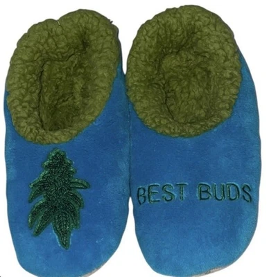 Zapatillas para mujer Snoozies nuevas con etiquetas 420 verde hoja brownie hierba pequeñas 5/6 nuevas Foto 1 de 4