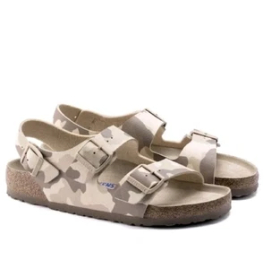 Birkenstock Milano Weichbettung Birko-Flor Desert Soil Grau/Taupe Gr.EU-45 US-12 - Bild 1 von 9