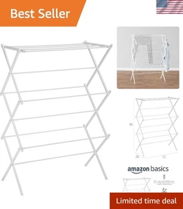 Faltbarer tragbarer Wäscheständer zum Lufttrocknen im Innen- und Außenbereich - 14,5x29,5x41,8 - Bild 1 von 8