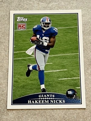 2009 Topps #335 Hakeem Nicks RC Rookie NFL New York Giants - Image 1 of 3