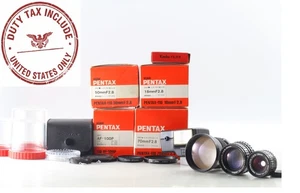 [Near MINT in BOX] PENTAX AUTO 110 Lens set 70 / 50 / 18mm F/2.8 & FLASH AF100P - Picture 1 of 11
