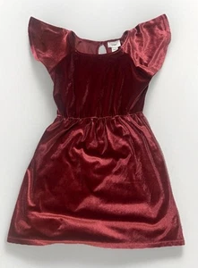 Girl’s Dress Size 6/7 Old Navy Burgundy Velvet Dressy Holiday - Picture 1 of 4