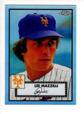 2021 Topps Chrome P.A. Baseball Lee Mazzilli REFRAC UNLIMITED SHIPPING FOR $4.00 - Image 1 of 2
