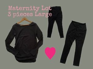 Maternity Clothes Lot ISABEL MATERNITY Top In L, Isabel Leggins L, Old Navy L
