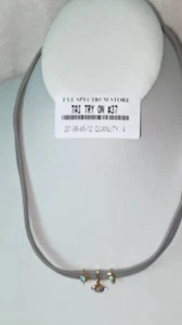 Collar colgante de ojos gris Tai 20" $98 #37 PRUEBA - Imagen 1 de 4
