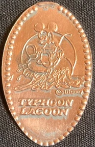 ¡RETIRADO! MICKEY IN INNERTUBE - TYPHOON LAGOON DISNEY WORLD WDW CENTAVO DE ZINC - Imagen 1 de 2