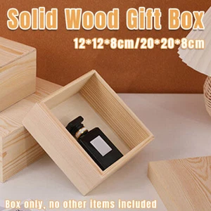 10pcs Wooden Gift Box for Jewelry Packaging Crafts Wedding Birthday Gift Storage - Picture 1 of 21