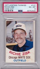 1977 Hostess TWINKIES #127 RICHIE ZISK PSA 6 EX/MT Chicago WHITE SOX TOUGH!