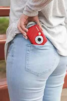CAMERA, Polaroid ISO48 16MP Digital Waterproof Camera - RED COLOR. POCKET SIZE. - Image 1 of 4
