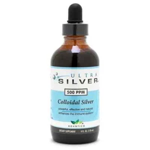 Botella de vidrio de plata coloidal de 500 PPM 4 oz  - Imagen 1 de 8