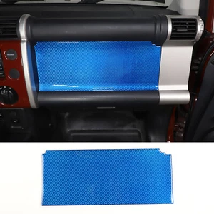 Pegatina azul del panel central de pasajeros de fibra de carbono para Toyota FJ Cruiser 2007-21 - Imagen 1 de 16