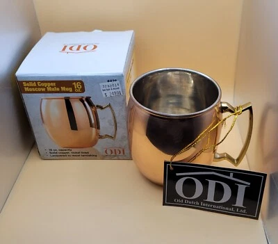 16 унций ODI «Оригинальный Московский мул кружка» твердого меди конструкция с оригинальной коробкой 🧉 - Изображение 1 из 4