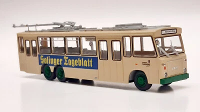 VK-MODELLE TS3 Trolleybus O-Bus Solingen -Stadwerke Solingen Wg. 15 -Solinger Tageblatt-