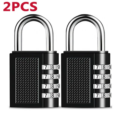 Paquete De 2 Candados De Combinacion, Candados Impermeables Al Aire Libre Para - Image 1 of 4