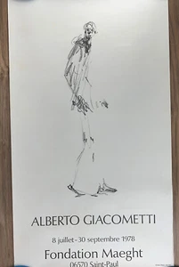 Alberto Giacometti Lithograph Exhibition Poster Fondation Maeght Saint Paul 1978 - Picture 1 of 5