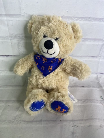 2018 Build A Bear MLB New York Mets Bandana Plush Stuffed Teddy Toy Promo Cover