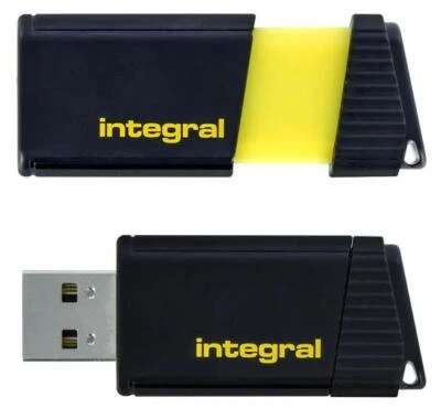 Integral - INFD64GBPULSEYL - Chiavetta Usb 2.0, 64GB Gialla - Immagine 1 di 4