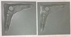 LEGO x2 3947 Cráter Espacial Placa Base 32x32 Gris Claro - Imagen 1 de 11