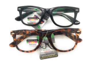 Multi Focus Gleitsicht Lesebrille 3 Powers in 1 Lesegerät rechteckig - Bild 1 von 7
