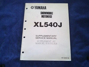 Yamaha Supplementary Service Manual, Part # - Bild 1 von 2