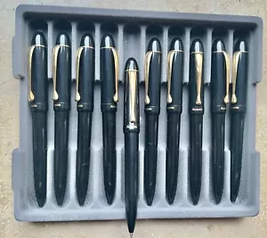 SOLD AS FOUND LOT 214: 10 x Reynolds Ballpoint Pens, Black - Picture 1 of 1
