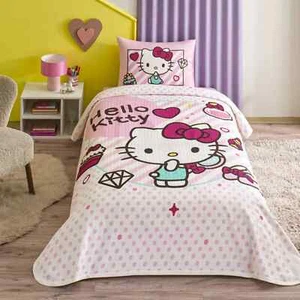 Licensed Hello Kitty Cake Single Cotton Duvet Cover Set – Tac - Picture 1 of 3