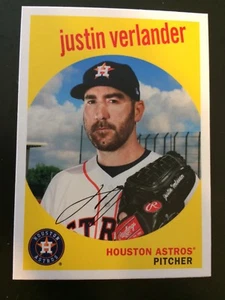 2018 Topps Archives JUSTIN VERLANDER VENEZUELAN BACK SSP HOUSTON ASTROS #93 - Picture 1 of 2