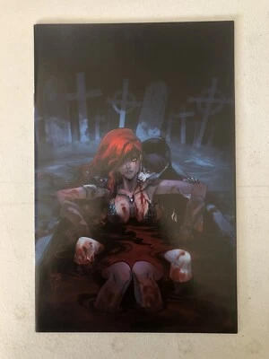 Red Sonja Vampirella #1 Mirka Andolfo Variant Limited Sad Lemon Dynamite Comic - Image 1 of 4