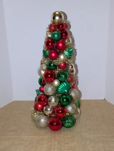 ÚNICO HECHO A MANO 18” ÁRBOL DE HADAS DE NAVIDAD CENTRO DE MESA DECORACIÓN NAVIDEÑA - Imagen 1 de 6