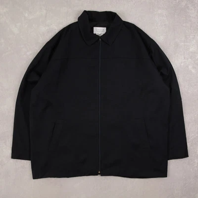 Vintage 90s Full Zip Harrington Workwear Jacket XL Men's Blue Collared - Image 1 of 4