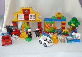 Lego Duplo  6136 My First Zoo  &  6138 My First Fire Station Sets