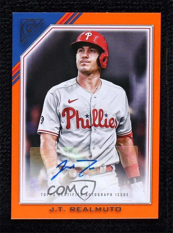 2022 Topps Gallery Veterans Auto Orange /25 JT Realmuto #VA-JR Auto - Image 1 of 2