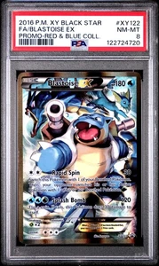 2016 POKEMON XY BLACK STAR PROMO BLASTOISE EX #XY122 HOLO PSA 8 NM #122724720 - Picture 1 of 2