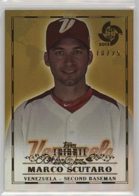2013 Topps Tribute WBC Gold /25 Marco Scutaro #56 - Image 1 of 2