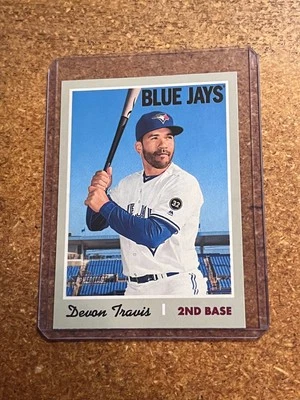 2019 Topps Heritage Baseball # 193 Devon Travis - Image 1 of 2