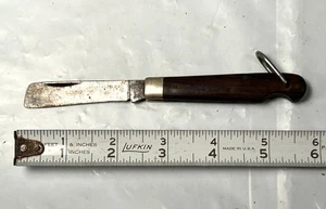 Vtg 1960s-1970s Camillus Navy Style Rope Single Blade Folding Pocket Knife - Picture 1 of 6