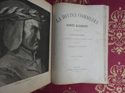 Divina Commedia Dante Alighieri illustrata da Gustave Doré Sonzogno 1890 - Immagine 1 di 4