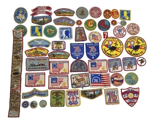 Vintage 1970’s Over 50 Boy Scouts BSA Patches lot Estate Find - Picture 1 of 4