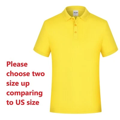 Camiseta polo informal de algodón suave para hombre Dri-Fit Jersey manga corta para deportes golf Foto 1 de 2