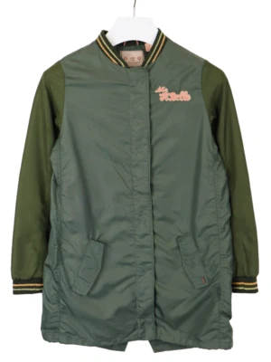 Veste Scotch & Soda Fille 14 Ans Full Zip Bomber Kaki Vert Léger - Photo 1/4