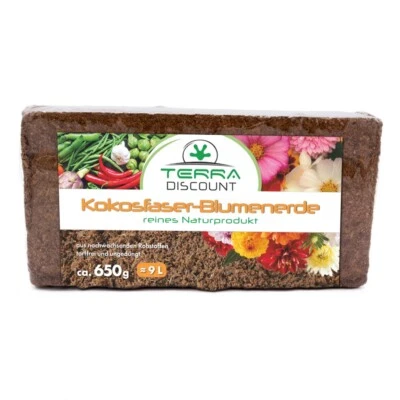 Terra Discount Kokosfaserhumus *Blumenerde* 1x ca.650g (ergibt ca. 9 Liter)